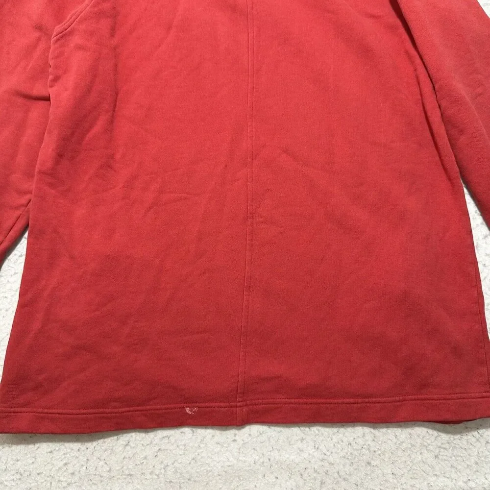 Vintage Nike Air Jordan Men's Large Pullover Red Hoodie Jumpman Logo Y2K Retro - Picture 13 of 14